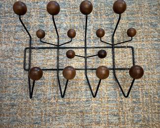Herman Miller Eames walnut coat rack