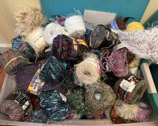 Skeins and skeins of yarn......