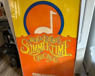 Framed Mayor Byrne's Summertime poster