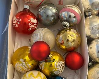 Vintage Christmas ornaments.....