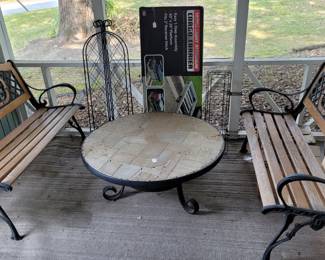 Park Bench Patio Set