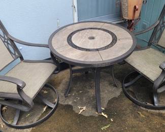 Patio Set - Rocking & Swivel Chairs