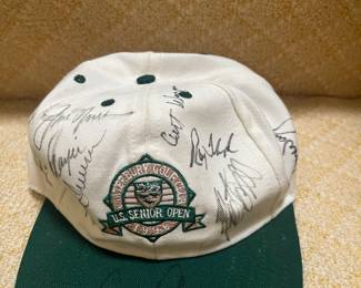 SIGNED BASEBALL HAT - HALE IRWIN, GARY PLAYER AND RAY FLOYD