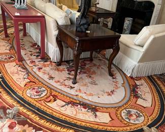 18" by 11'6" NEEDLEPOINT RUG