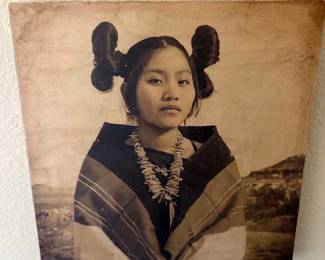 Zoe Marieh Urness 'Hopi Maiden' photograph, 10" x 10"