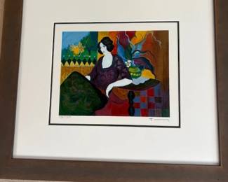 Itzchak Tarkay (1935 - 2012) 'Table for One' serigraph, 236/250