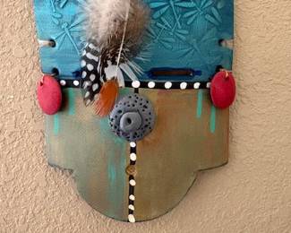 Carol Lujan (Dine) ceramic mask