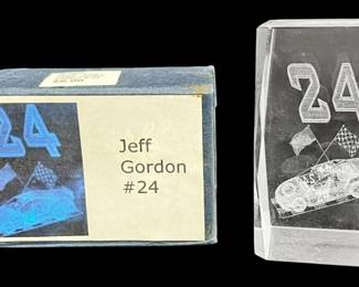 Jeff Gordon 24 3D Glass Statute