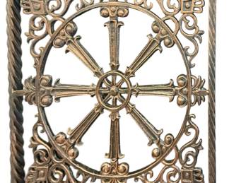 Heavy Square Metal Hanging Wall Decor
