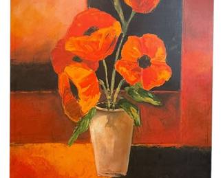 Poppy Art Canvas Print
