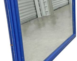 Large Wooden Framed Wall Mirror