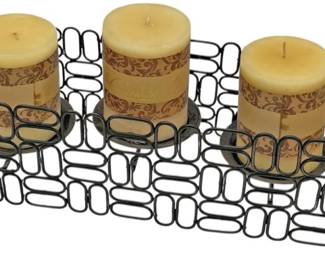Metal Basket Candle Holder