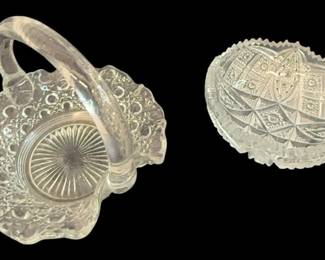Button Glass Candy Dishes