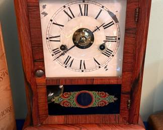 SETH THOMAS TIME & STRIKE COTTAGE CLOCK CIRCA 1869