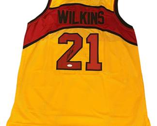 Autographed Dominique Wilkins 21 Hawks