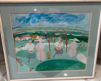 Texas Artist Jim N. Hill Signed Dated