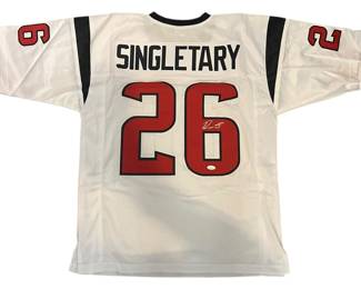 Autographed Jersey Singletary 26 Giants