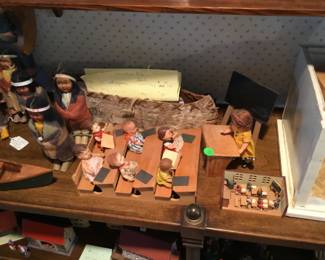 324. Miniature schoolroom set