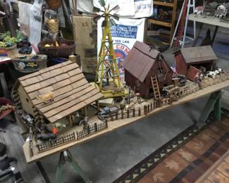 47. Farm and barn sets,,windmills 