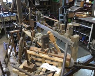 194. vintage tools, barn building tools, wheelwright tools 