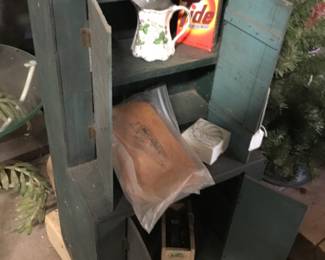 15. Child’s cupboard, original paint.
