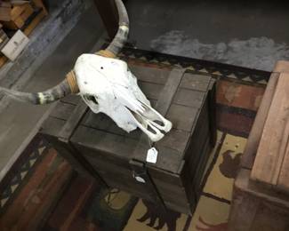 45. Bulls skulls, ice box