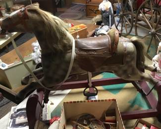 180. vintage rocking horse in excellent condition 
