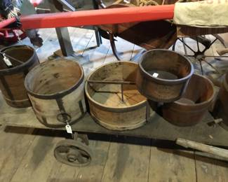 256. wooden grain measures
