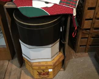 147. Vintage hat boxes