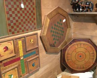 157 vintage wooden game boards 
