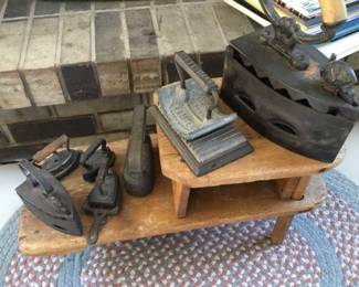 345. antique irons