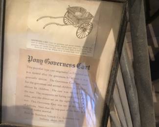 Sign for pony Governess cart