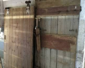 123. Barn doors, use as wall decor for a barn theme