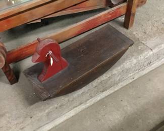 55. wooden rocking duck