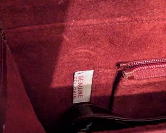 "Genuine Eel Skin"