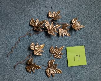 Homco Leaf Decorations