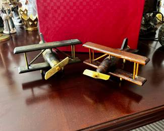 Vintage wood airplanes