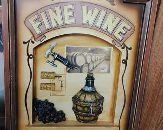 Wall plaque for a bar