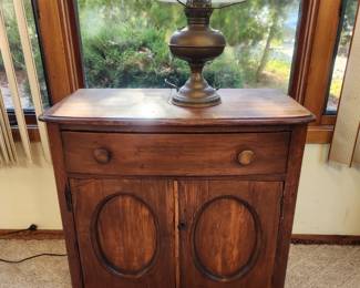 Victorian oval door cabinet