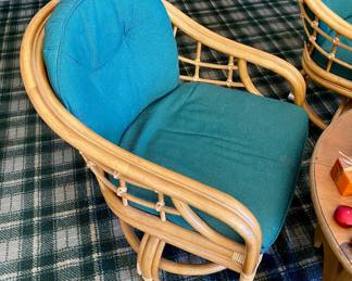 Rattan chairs, set of 4