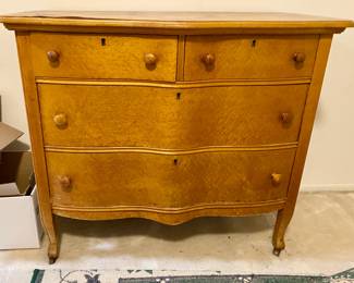 Antique Burlwood Dresser