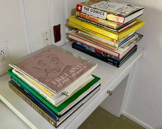 Multiple syndicated comic book and illustration books available