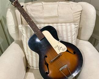 Kay Hollowbody Sunburst 6 String Guitar