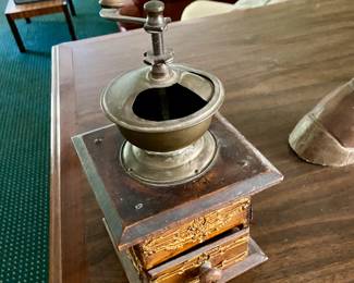 Antique coffee grinder