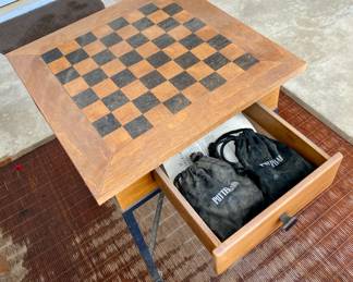 Pottery Barn Chess Set w/ Table