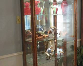 Howard Miller display cabinets (2) with side openings