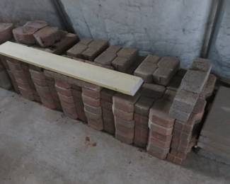 Paving cobblestone bricks