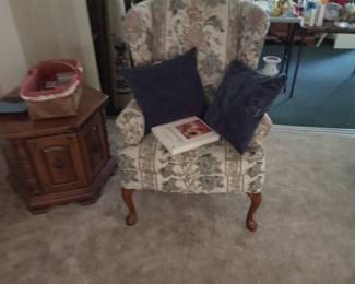 Wing back chair