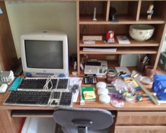 Mac computer, desk and chair!