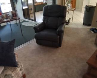 Leather recliner 